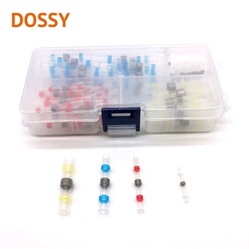 

100PCS Solder Seal Wire Connectors Kit, Heat Shrink Butt Connectors, Waterproof and Insulated Wire Terminals