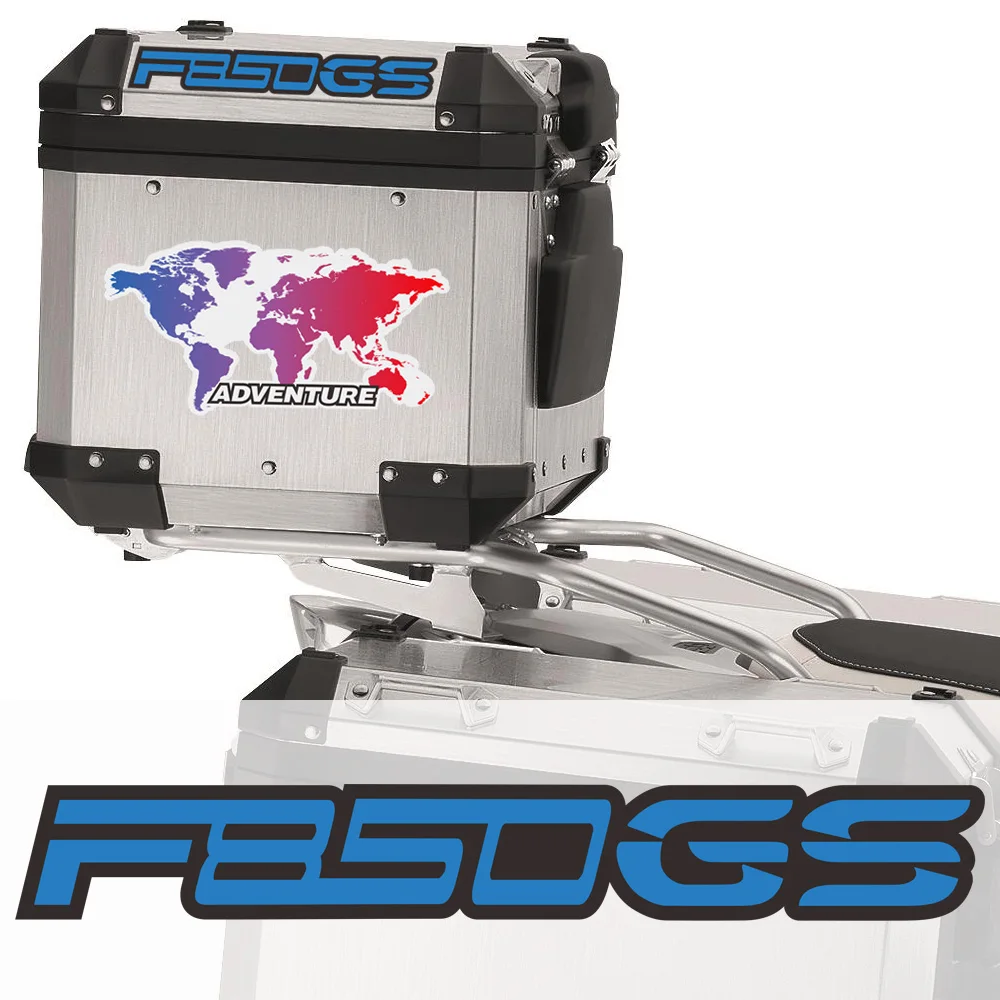 

Motorcycle Top Side Tail Box cases panniers Luggage Aluminium Stickers Decals fit For BMW F850gs F850 F 850 GS ADV Adventure