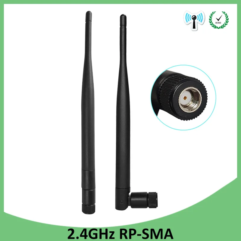 20 шт. 2,4 г WiFi антенна 5dBi антенна RP-SMA разъем 2,4 ГГц антена wi fi антенна для PCI карты USB беспроводной маршрутизатор усилитель сигнала wi-fi