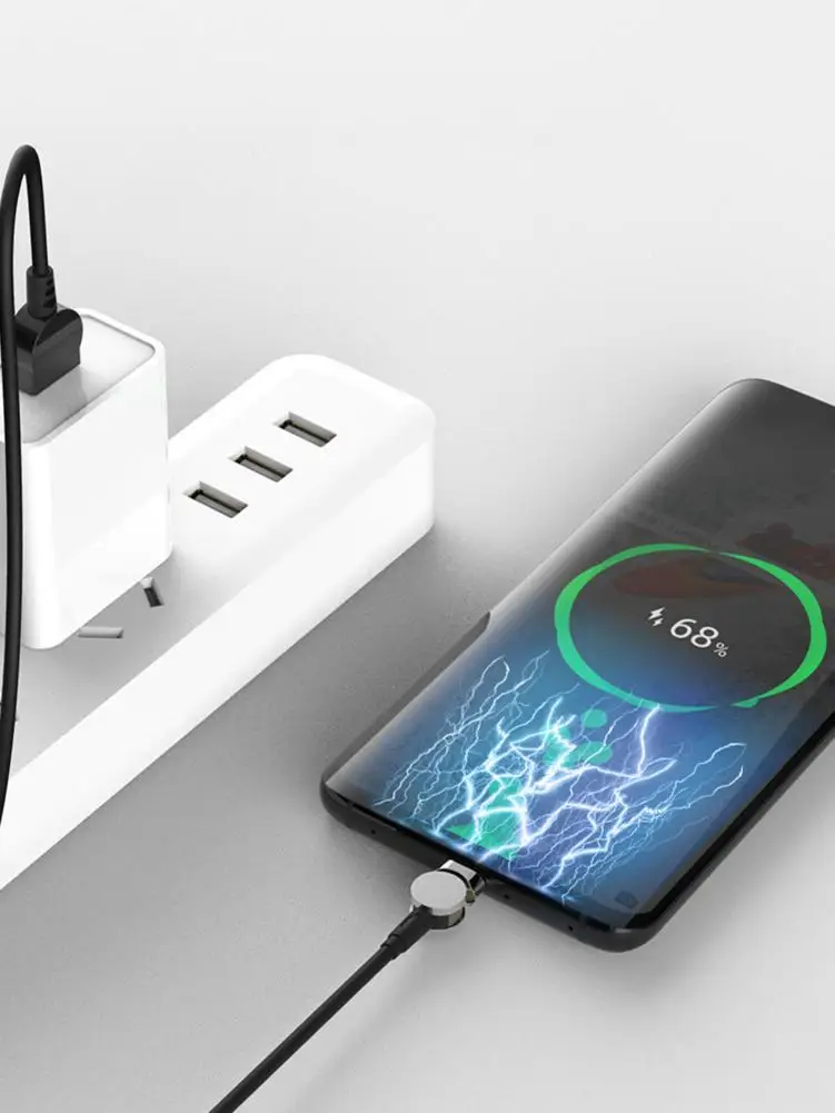 Магнитный кабель светодиодный Micro Usb type C для IPhone huawei samsung # Y2 2020|Смарт-аксессуары| |
