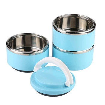 

Spill Proof Dog Cat Travel Bowl Portable 304 Stainless Steel Multiple Layers Pet Water Food Storage with Handle