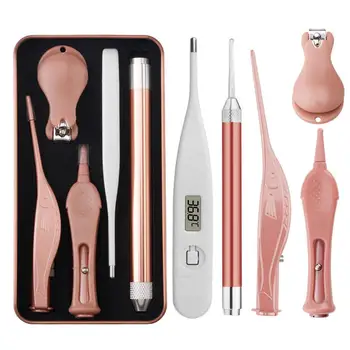 

Baby Care Thermometer Set Children Kids Light Ear Spoon Nasal Aspirator