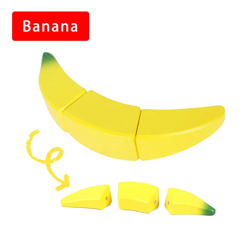 [Toy Woo] Wooden Cutting Kitchen Toy Pretend Play Fruit Vegetable Baby Educational Food Toys Children's Kitchen Play Gifts