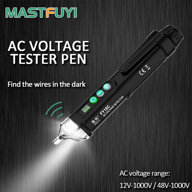 Новинка электронный тестер напряжения Mastfuyi FY18C 12 1000 в|Измерители напряжения| |