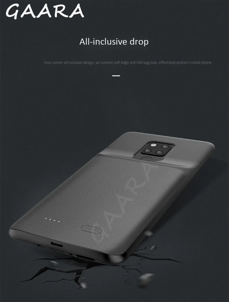 6000mAh Аккумулятор Чехол для huawei mate 20X Силиконовый противоударный аккумулятор зарядное устройство чехол тонкий 20X power Bank чехол внешний резервный