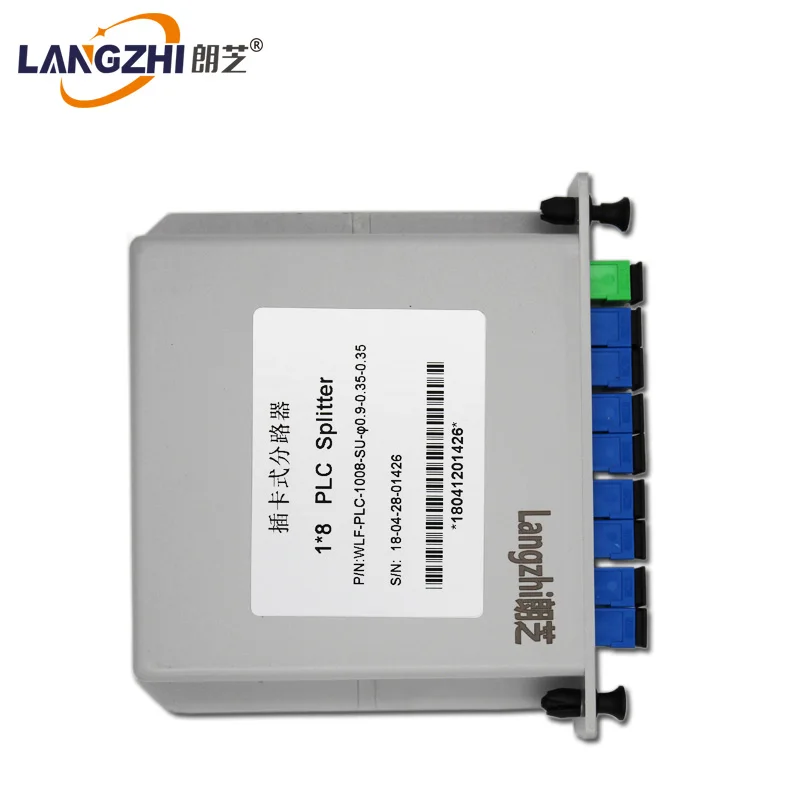 SC UPC PLC 1x8 Сплиттер Волоконно оптический ящик Ftth Plc сплиттер коробка с плоского
