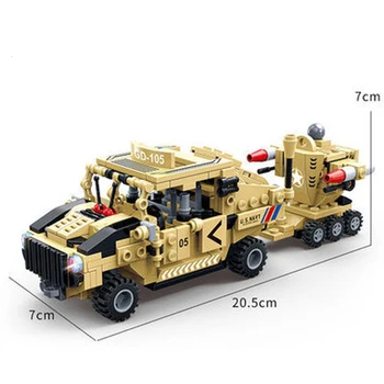

New goody building block assembly toy building block children military humvee model super team series 8 with 1 boy chariot 8718