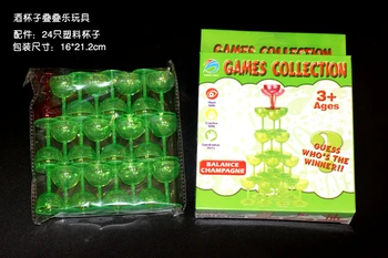 

Wine cups stacked music stacked desktop game table games parent-child family stacked plastics stacked toys
