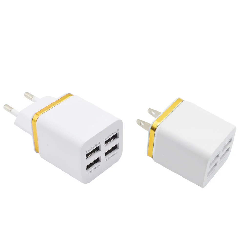 2020 Новое металлическое зарядное устройство 4 USB мобильный телефон 2 1 А