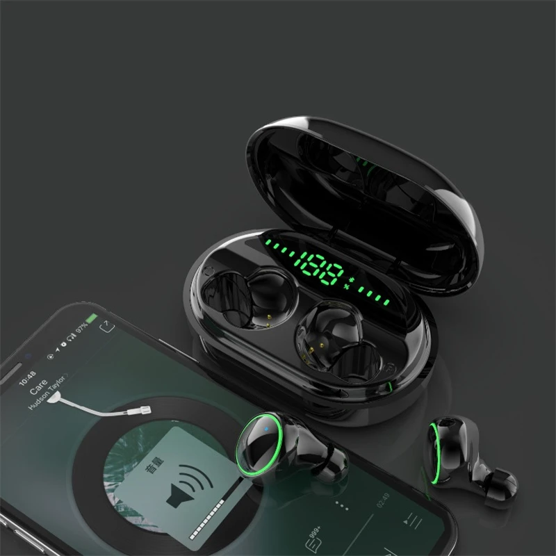 Bluetooth Earphone Led TWS 5.0 Earbuds Smart Waterproof Sport Earphones 8D Stereo HQ Music Wireless Earphones With Power Bank
