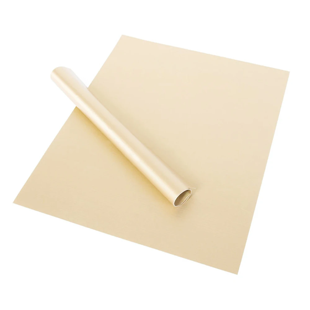 Тефлоновый тепловой пресс-панель многоразовый коврик для выпечки пищевой стекловолоконной ткани Безопасный инструмент для приготовления пищи антипригарный лист - Цвет: White