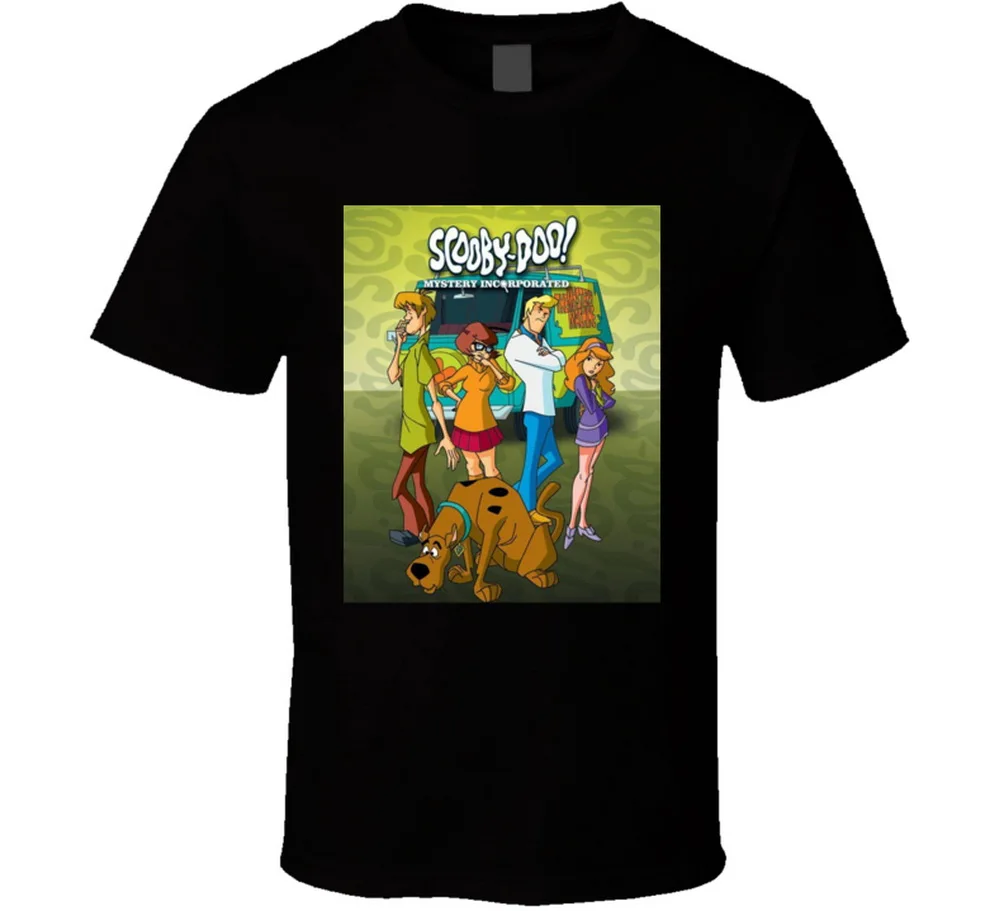 Новинка Постер Scooby Doo для аниме фильмов и ТВ-шоу Мужская футболка размер детской