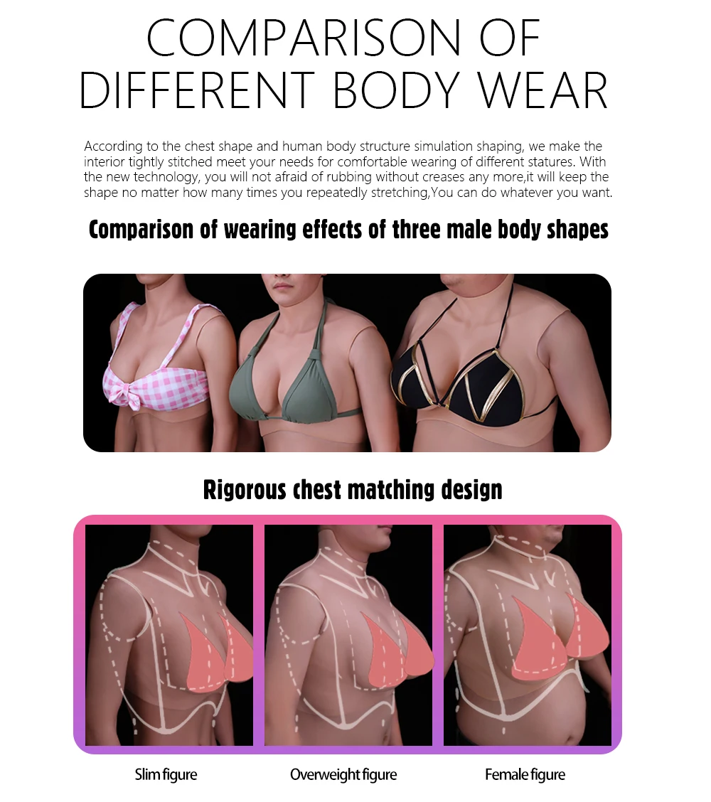 7Th Generation Crossdresser Silicone Breast Bodysuit Artifical Vagina Real Pusssy Fake Breast Forms Hip Enhancer Silicone Boobs (3)