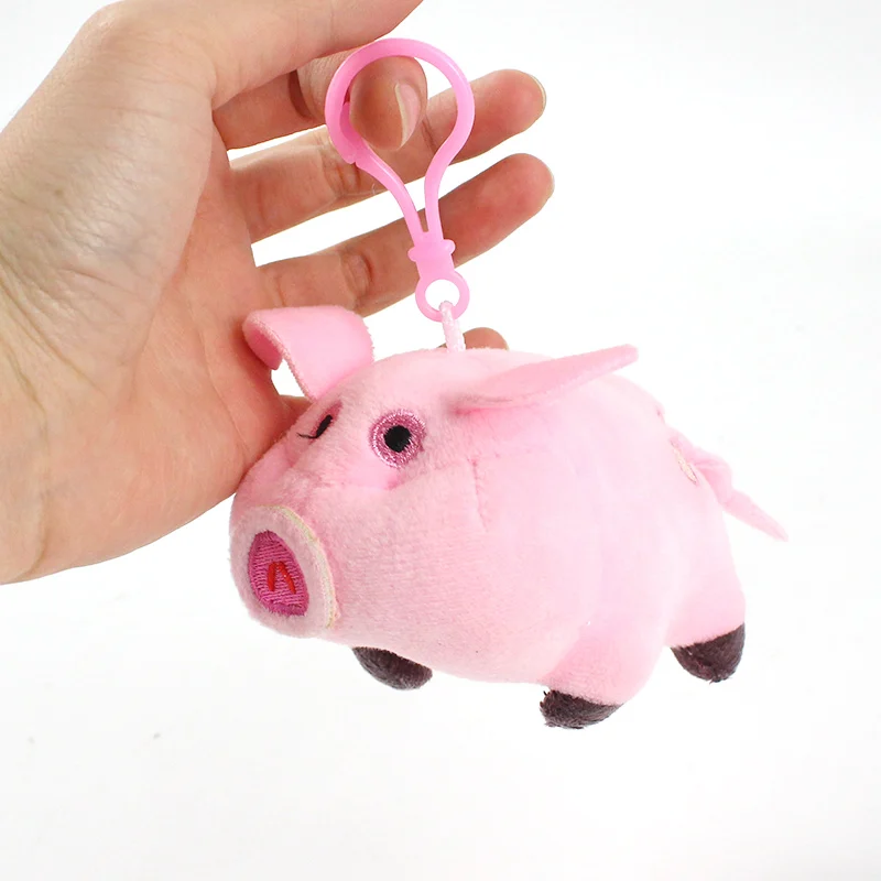 6 см 10 шт./лот Гравити Фолз милые розовые Waddles свинья плюшевые подвески куклы игрушки мультфильм мини брелки подарки