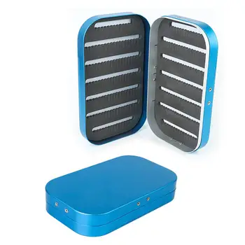 

Fishing Tackle Box Medium Size 10 Checks Aluminium Bait Case Tackle Sorting Box Storage Box Supplies Fishing Accessories