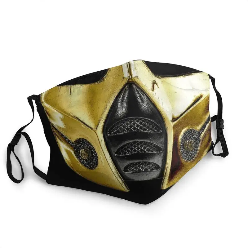 Многоразовая маска для косплея Mortal Kombat Scorpion Warrior лица Sub Zero Ninja от пыли респиратор