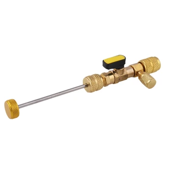 

AC Schrader HVAC Tool Valve Core Remover Dual Size 1/4 Inch and 5/16 Inch Port Installer