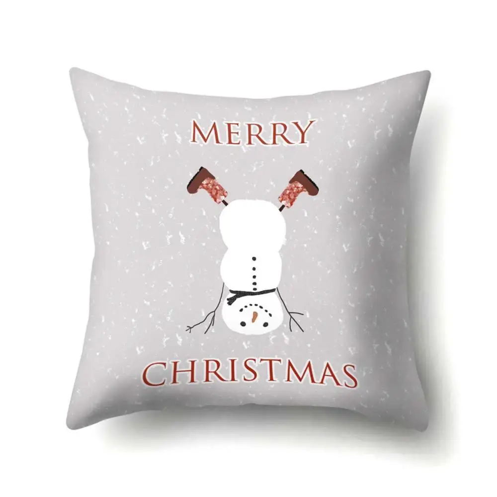 Санта Клаус Снеговик Рождество наволочка 45*45 см Декоративные диванные подушки Рождество год домашний декор наволочка из полиэстера 40543 - Цвет: 2BZ-40543-510