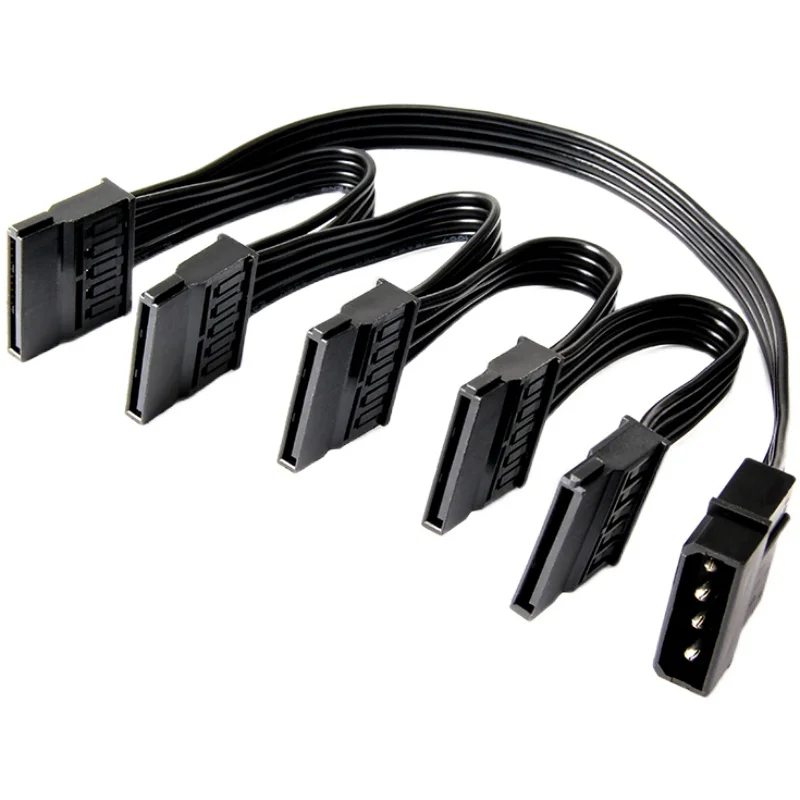 IDE Molex 4 контактный к ПК серверному жесткому диску 5 * SATA адаптер питания разветвитель Кабель шнур 18AWG провод