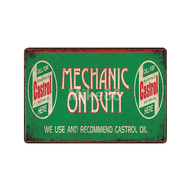 [ Mike86 ] Motor oil ESSO MOBIL Tire Metal Sign Vintage Pub Store Retro Iron Painting art Poster Art 20*30 CM LT-1798 - Цвет: GLA-4746