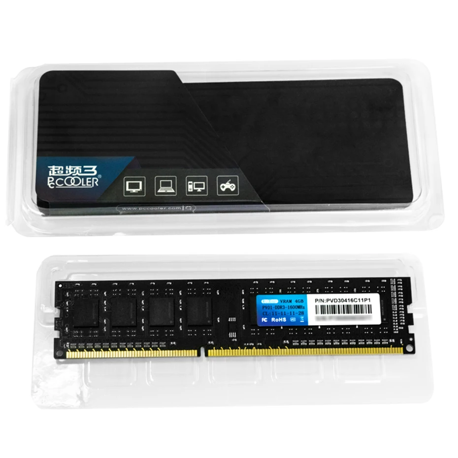 Pccooler 4 ГБ 8 ГБ ПК Оперативная память модуль DDR3 4G 8G 16GB(2x8 GB) 1600Mhz ECC PC3 12800 для настольного компьютера