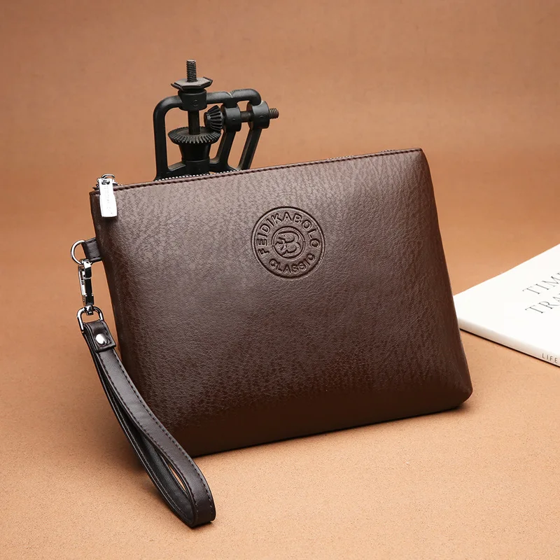 

2019 New Style Men Clutch Bag Soft Leather Polo Men's Bag Mobile Phone Bag Large-Volume Business Trend Tote