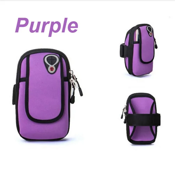 Purple Спортивная сумка-чехол для iphone 11 7 8 x xr 6s plus samsung galaxy S10 S9 A9 A8 M20 MEIZU 16TH LG V20 NOKIA - Цвет: Purple