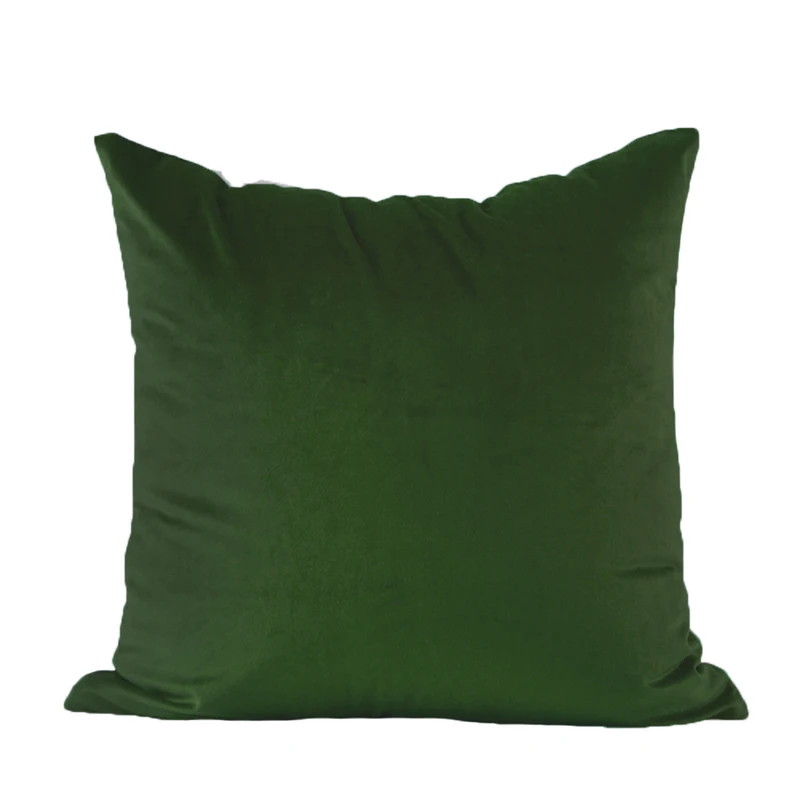 Moss Green Essie Home Зеленый Темно-Синий Янтарный Бархатный Чехол для подушки матовое бархатное покрытие для Диванный домашний декор - Цвет: Moss Green