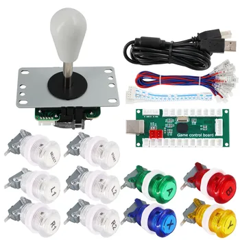 SJ@JX Arcade Game Controller DIY Kit Buttons with Logo Coin X Y Start Select 8 Way Joystick USB Encoder for PC MAME Raspberry Pi
SJ@JX Arcade Game Controller DIY Kit Buttons with Logo Coin X Y Start Select 8 Way Joystick USB Encoder for PC MAME Raspberry Pi