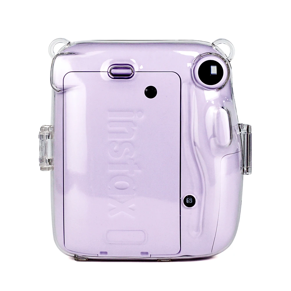 Funda transparente para cámara Fujifilm Instax Mini 12, bolsa protectora de  transporte con correa para el hombro, bolsa de almacenamiento de tres  piezas - AliExpress