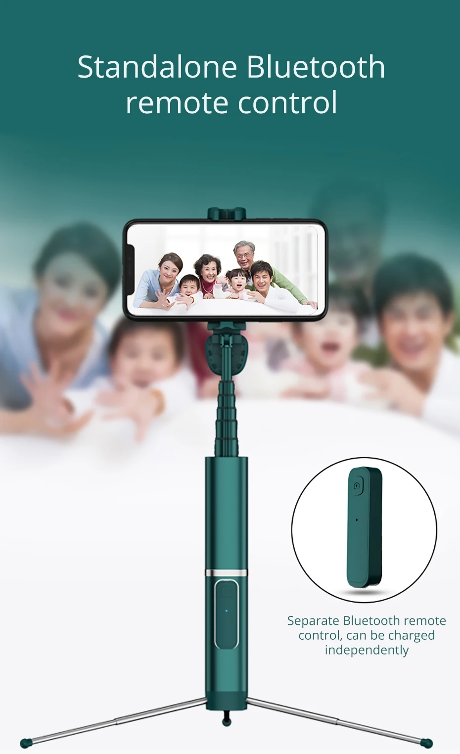 Bonola All Metal Portable Selfie Stick (9)