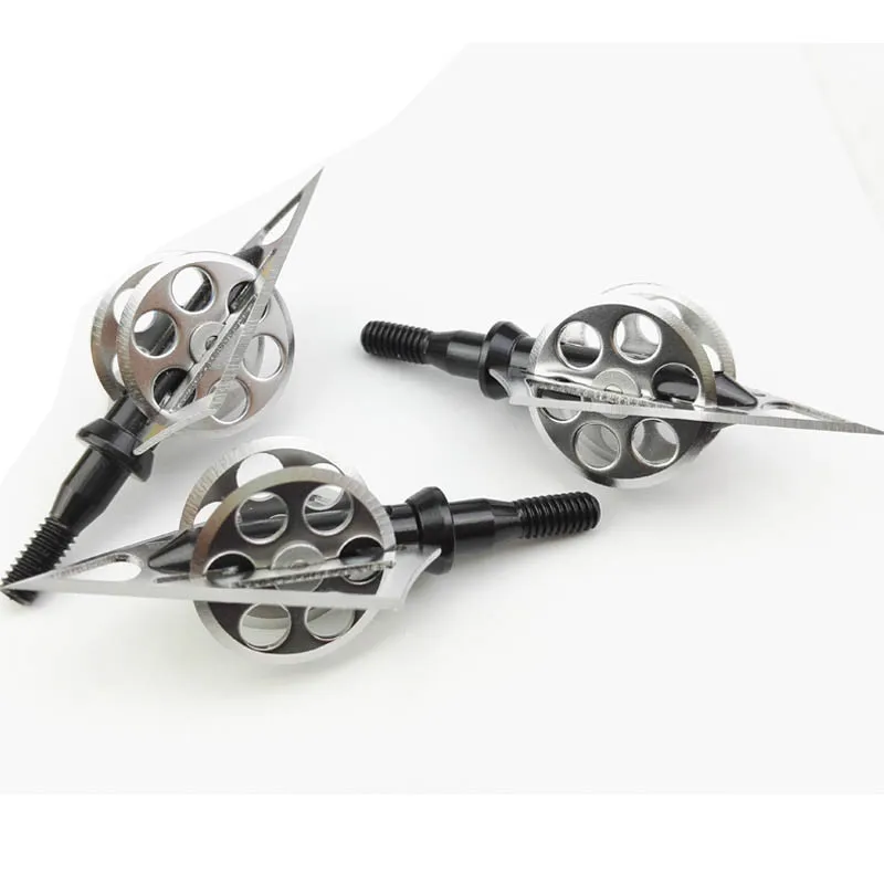 3 шт. стрельба из лука Broadheads 100 зерно наконечники стрел 2-очистительные полосы наконечники стрелы для блочного Лука и наконечники стрелы для арбалета аксессуары