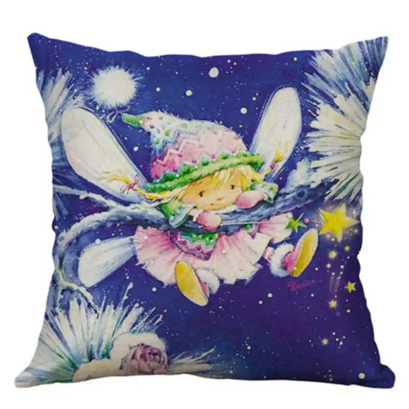 Beauty angel For Cover 18'' Home Retro case Printing Decor Sofa Cushion pillow - Color: 16