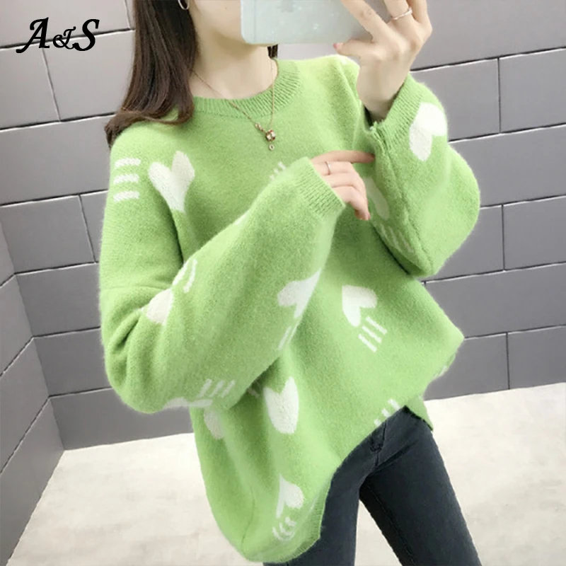 Women Sweaters Long Sleeve Pullove Ladies Autumn Winter Sweater Knit Sweater Women Oversize Elasticity Womens Sweater Pull Femme