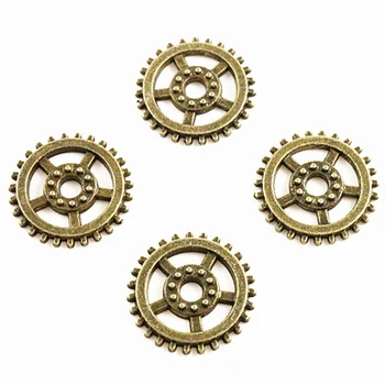 

17x17mm 20pcs Antique Bronze Plated Gear Handmade Charms Pendant:DIY for bracelet necklace-R3-44