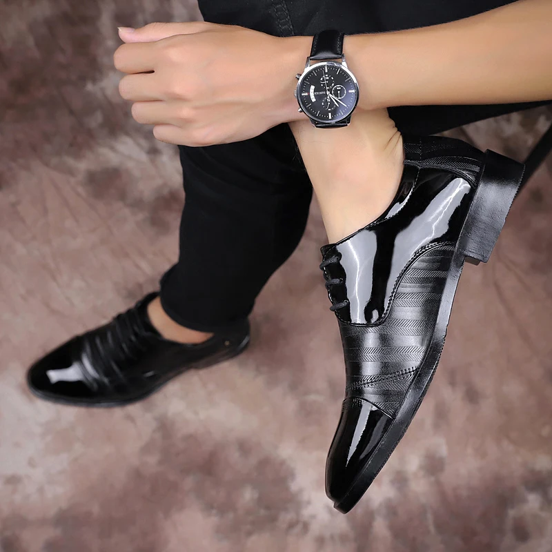 2020 Men Formal Shoes High-quality Leather Men Business Shoes Comfortable Breathable Men Driving Shoes Brand Zapatos De Hombre