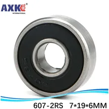 1pcs) High quality deep groove ball bearing double rubber sealing cover 607-2RS 7*19*6 mm