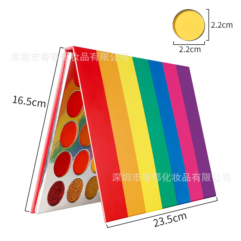 35 цветов радужные тени для век Палитра прессованный Блеск Мерцающий матовый макияж стойкий пигментированный для глаз, палитра maquillage