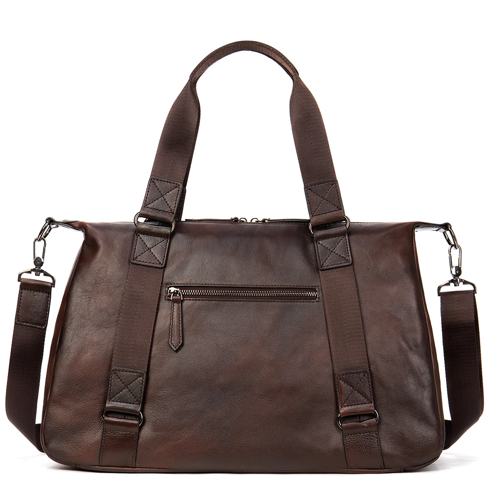 MVA Genuine Leather Men Duffle Bag Luggage Travel Bag Men Vintage Large Capacity Messenger Weekender Bags For 15.6" Laptop  1149 3
