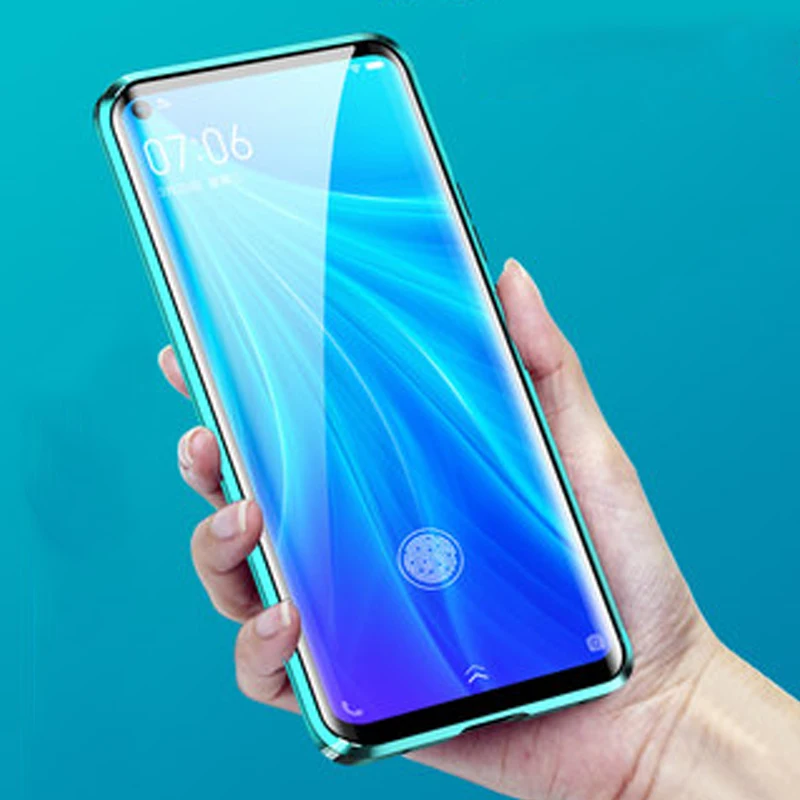 Роскошный Магнитный адсорбционный ЧЕХОЛ ДЛЯ VIVO Z5X z5x, металлическая рамка, двусторонняя стеклянная крышка для VIVO Z5 X, защитный чехол для телефона, оболочка