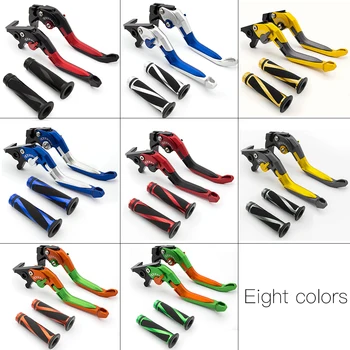 

For Honda CB 500/S/Cup PC32 1997-1999 CNC 3D Adjustable Folding Extendable Motorcycle Brake Clutch Levers &Handle Grips Set