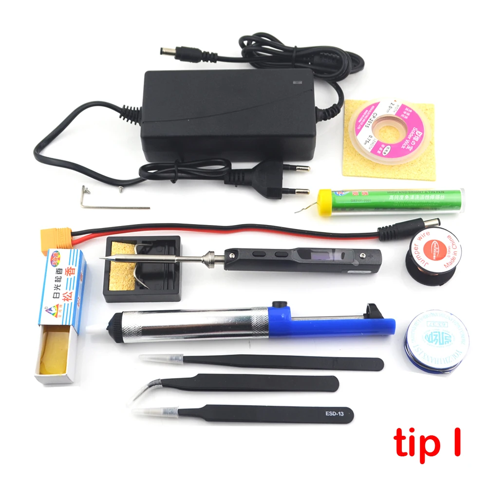 TS100 Mini Portable Smart Programmable Electric Soldering Iron Digital LCD Display Original Replacement Tip High Frequency+GIFT hot stapler plastic Welding Equipment