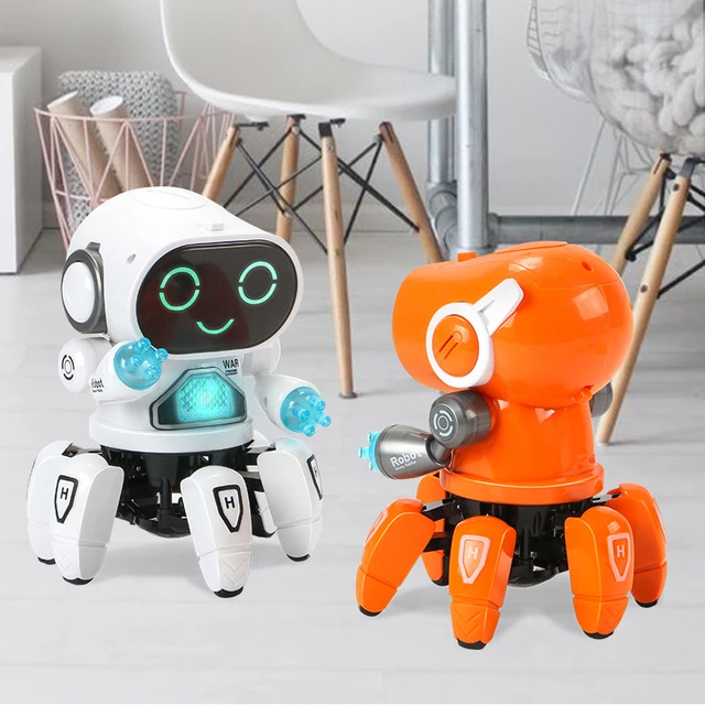Robot Musical Dansant, Modèle Araignée Et Poulpe Avec 6 Pattes