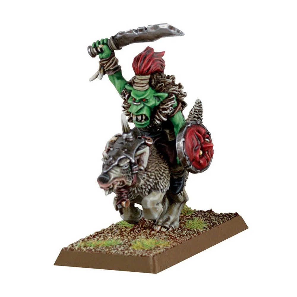 

Goblin Warboss on Wolf, with Spear(Metal)