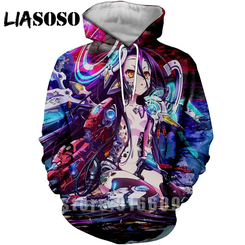 Толстовка No Game No Life, фиолетовая, крутая, аниме, толстовки, 3d Толстовка, длинный рукав, Зимний пуловер, унисекс, хипстер, Harajuku, спортивная одежда, Топ - Цвет: 9