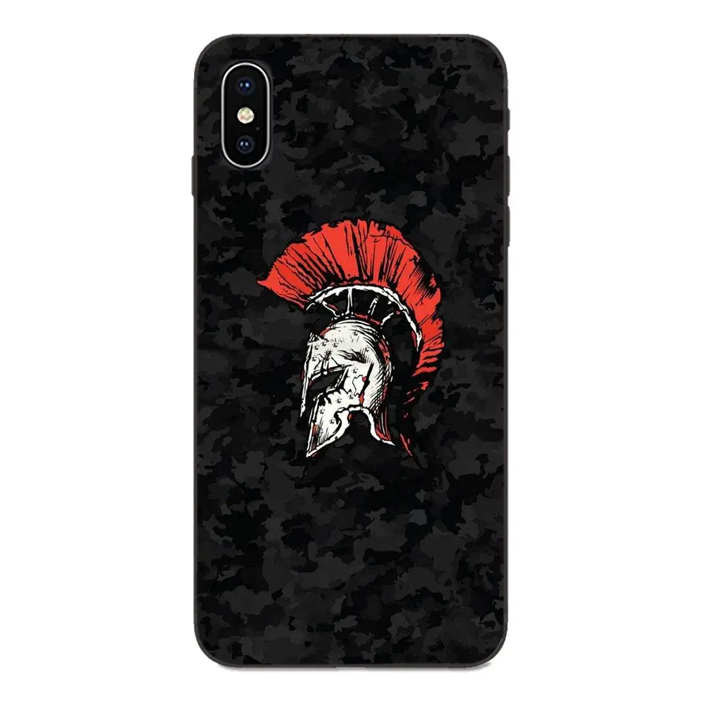 Резиновый черный корпус чехол для телефона Спарта Xiaomi Redmi Note 3 3S 4 4A 4X5 5A 6 6A 7 7A K20 Plus