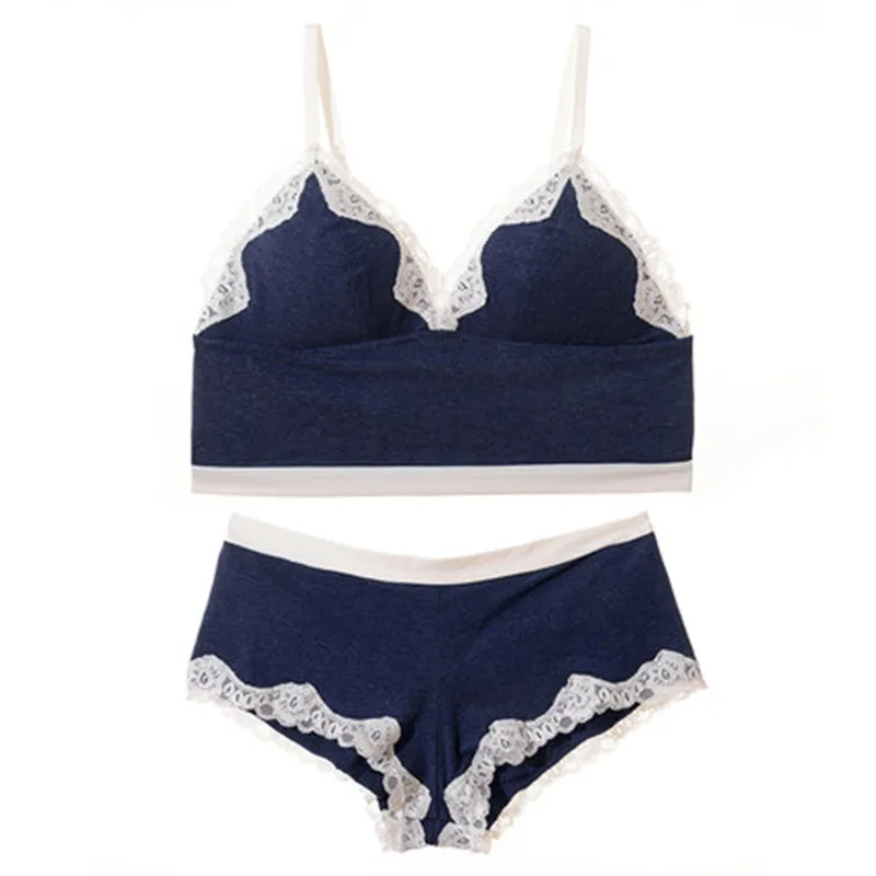 

New Comfortable Ring-Free Bra with Sexy Bra Suit Lace Edge Thin Bra Underwear