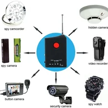 Многофункциональный обнаруживаемый RF/объектив детектор полный спектр беспроводной камеры gps шпион ошибка RF сигнал GSM устройство искатель