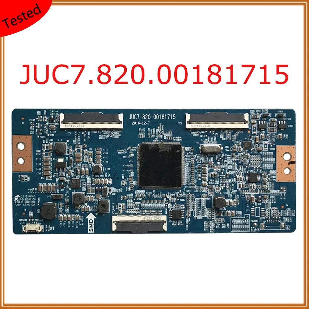 

Плата TCON JUC7.820.00181715 для телевизора, плата T-CON для оригинального оборудования, Логическая плата для ЖК-дисплея, протестирована плата T-con для телевизора