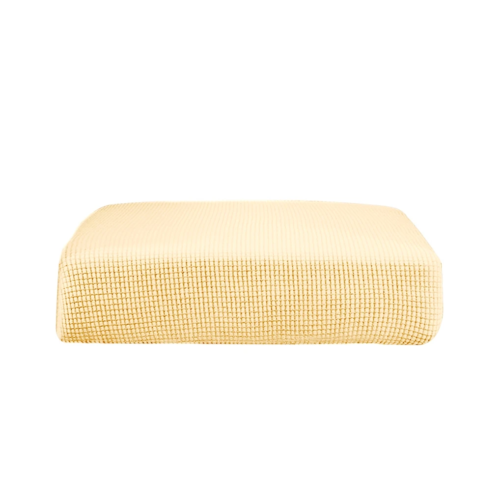 2 шт. Cream_Size S эластичный диван футон сиденье подушки Чехлы для дивана Slipcover протектор Замена сплошной цвет